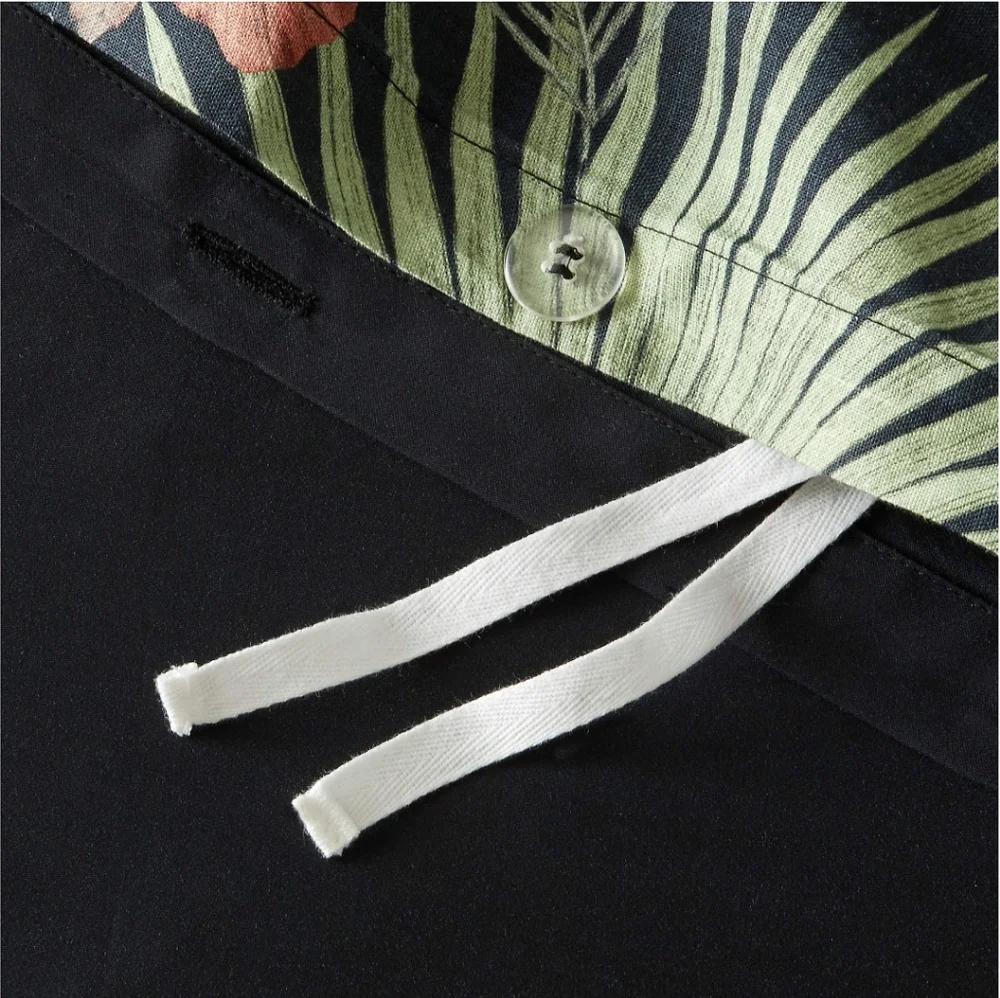 ❤️BUY 2 GET 1 FREE  Palm Grove Linen Full/Queen Duvet Cover